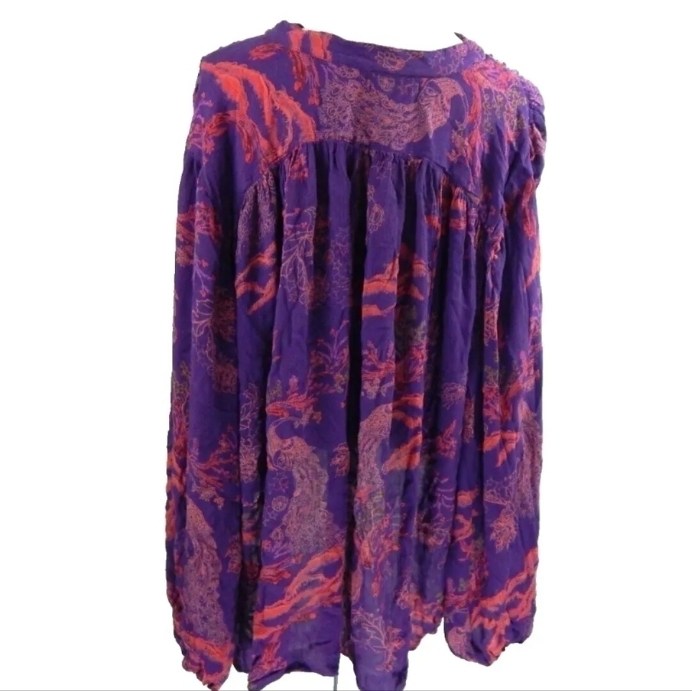 Free People Metallic Blooms Tunic Top - Picture 4 of 4